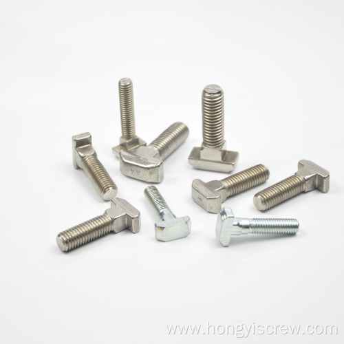 Stainless steel T Head Bolts With Square Neck